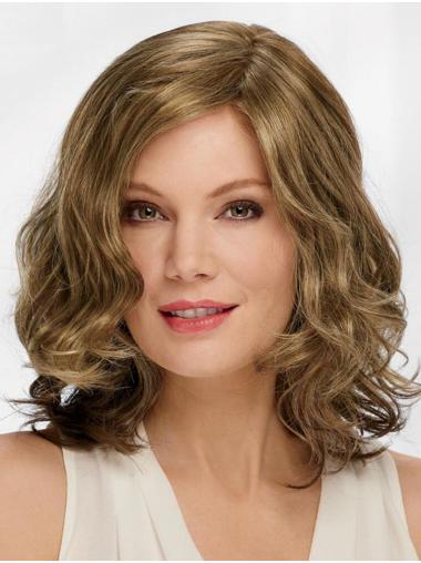 Blonde Wavy Synthetic 14" Best Medium Wigs For Women