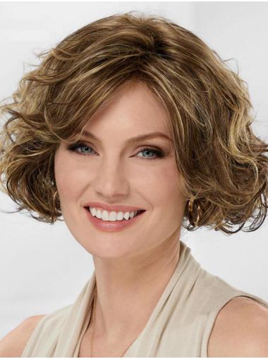 Blonde Wavy Synthetic 10" Good Women Wig Medium