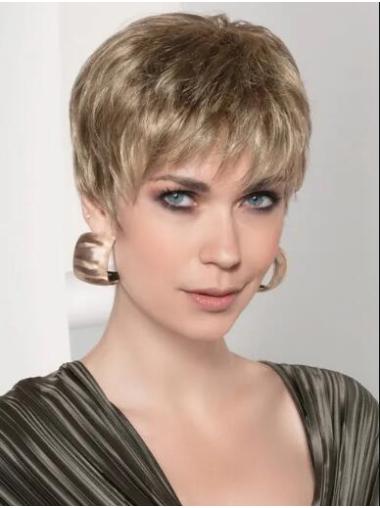 Good Boycuts Monofilament Straight Blonde Short Hairstyles