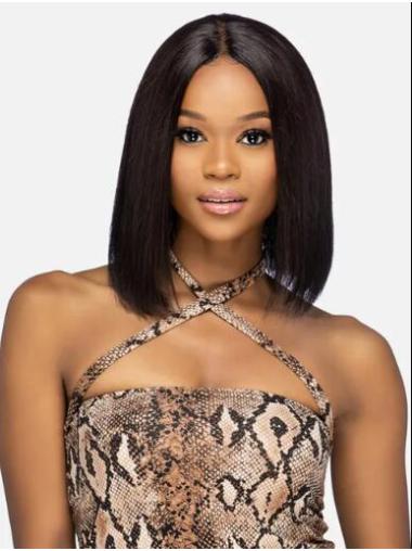 Comfortable Bobs Lace Front Straight Black African Hairstyles