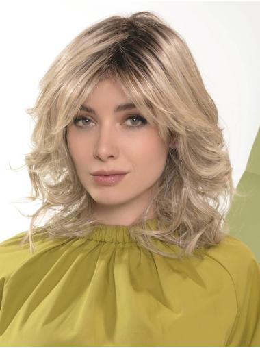 Blonde Straight Synthetic 14" Fashionable Cheap Monofilament Wigs