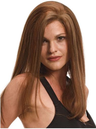 Natural Long Hair Wigs 100% Hand-Tied 18" Designed