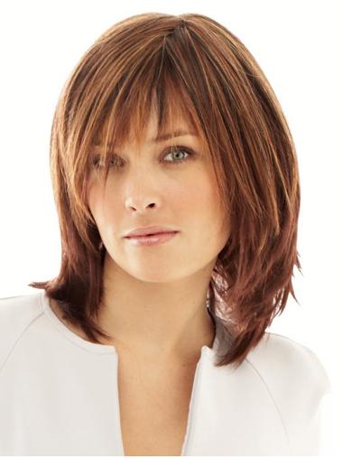 Shoulder Length Monofilament 13 Inches Popular Synthetic Wigs