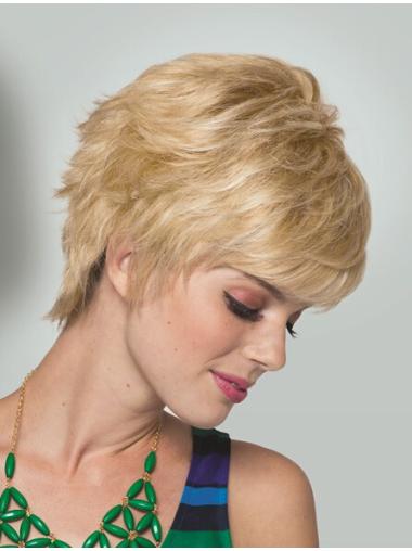 Boycuts Straight Synthetic Affordable Monofilament Wigs