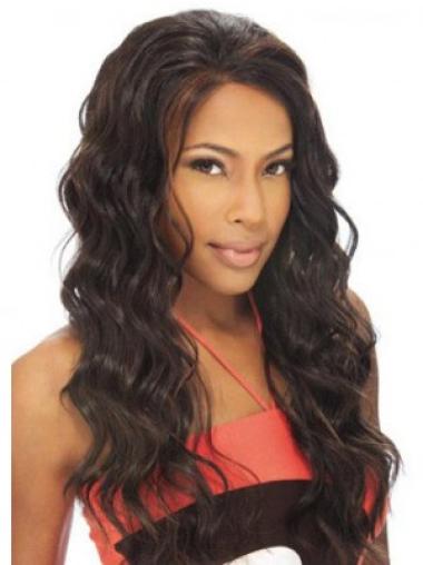 Convenient Brown Without Bangs Long Best Human Hair Lace Wigs