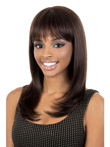 Straight With Bangs Long Wigs Styles For African American