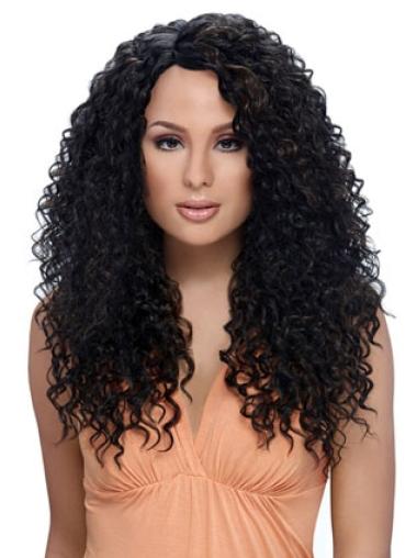 Black Perfect Kinky Layered Synthetic Capless Wigs African American