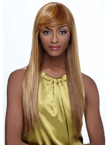 Convenient Straight Synthetic Blonde Long Wig