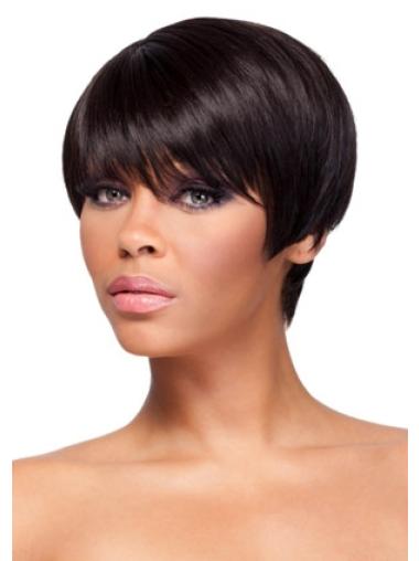 Boycuts Cropped Capless Natural Hair Wig African American
