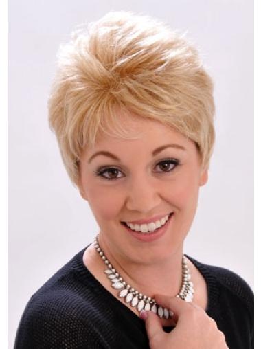 Best Mono Boycuts Straight Short Synthetic Short Wigs