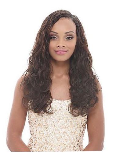 New Without Bangs Wavy Long Synthetic African American Wigs