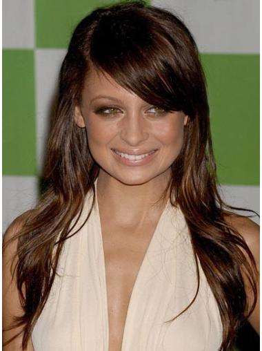 Celebrity Monique Wigs Lace Front With Bangs Long Cheapest Nicole Richie