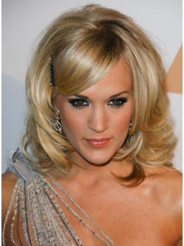 Capless Shoulder Length Synthetic Top Carrie Underwood Wigs