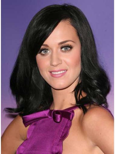 Black Shoulder Length Synthetic Cheapest Katy Perry Wig Black