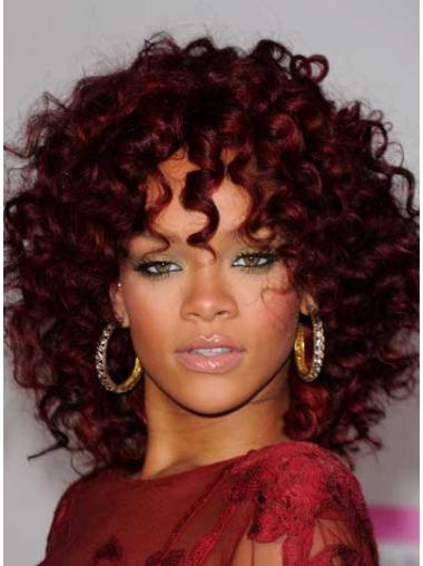 Capless Layered Shoulder Length Incredible Rihanna Celebrity Style Wigs