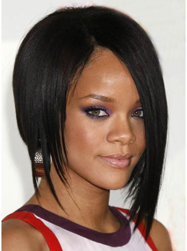 Capless Bobs Chin Length Suitable Rihanna Celebrity Wigs For Sale