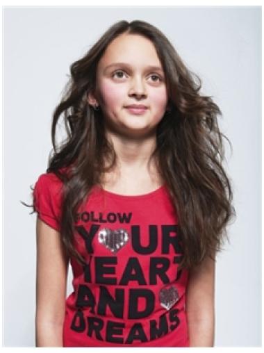 Exquisite Long Wavy Children Wigs For Hair Loss