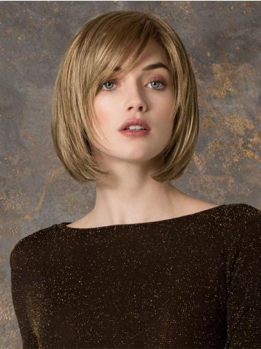 Monofilament Bobs Straight Chin Length Good Lace Wigs