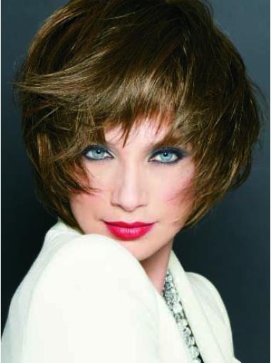 Monofilament Straight Synthetic 9 Inches Popular Women'S Blonde Bob Wigs