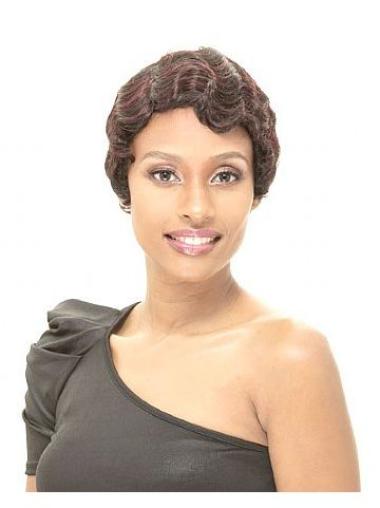 Durable Layered Straight Short Synthetic Cheap Capless Wigs