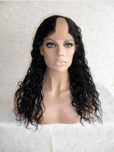 Black Curly Long Affordable Best U Part Wigs