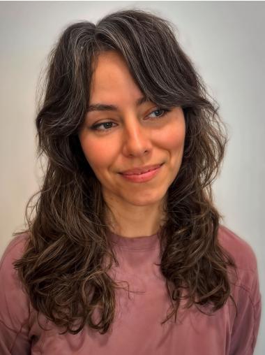 Long Wavy Wigs Layered Synthetic Ombre/2 Tone 18" Lace Front Wigs