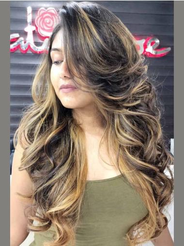 Long Wig Styles 28" Layered Monofilament Ombre/2 Tone Wavy Synthetic Wigs