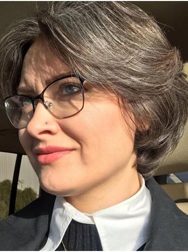 Wavy 8" Bobs Monofilament Synthetic Wig