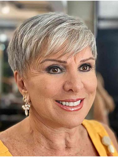 Synthetic Straight Boycuts 6" Monofilament Wig Sale