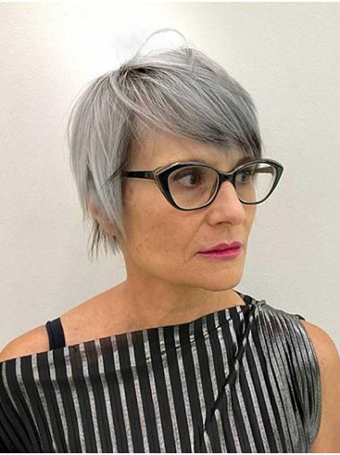 Grey Bobs Straight Short Good Synthetic Wigs