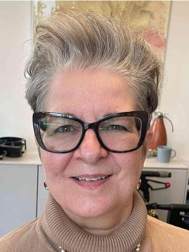 Short Natural Lace Front Wigs Synthetic Straight 4" Wigs