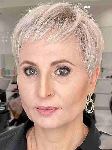 Short Lace Front Wig Synthetic Straight 4" Wigs