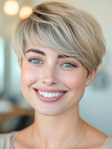 Short Cut Wigs 4" Straight Synthetic Wigs