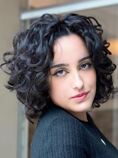 Short Wig For Black Hair Monofilament Layered 10" Synthetic Wigs