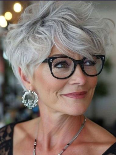 Short Monofilament Wigs Synthetic 4" Layered Wigs