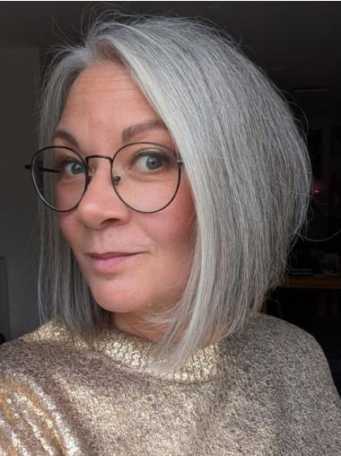 Bob Style Wigs Remy Human Hair Lace Front 10" Layered Wigs