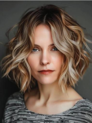 Bob Wigs For Sale Wavy Remy Human Hair 10" Chin Length Wigs