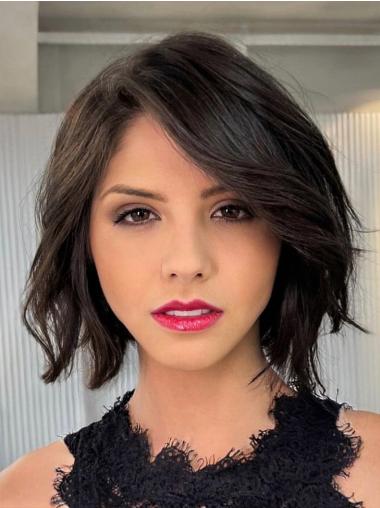 Bob Hair Wig Monofilament Chin Length 10" Without Bangs Wigs