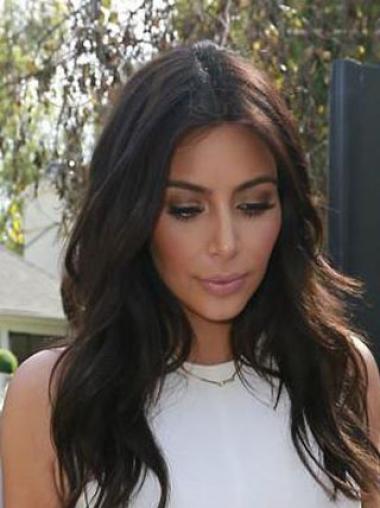 Wigs That Celebrity Use Lace Front Without Bangs Remy Human Hair 20 Inches Hairstyles Kim Kardashian