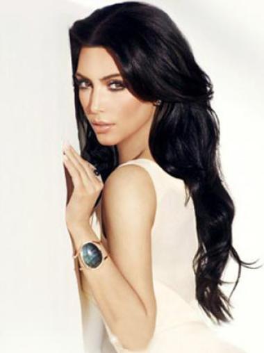 Lace Front Without Bangs Remy Human Hair 24 Inches Greatkim Kardashian Hair Wigs