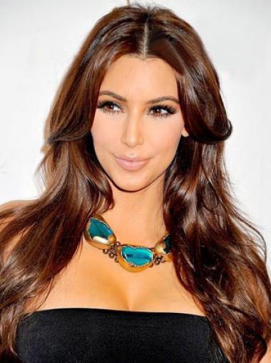 Lace Front Without Bangs 20 Inches Convenient Kim Kardashians Hair Wigs