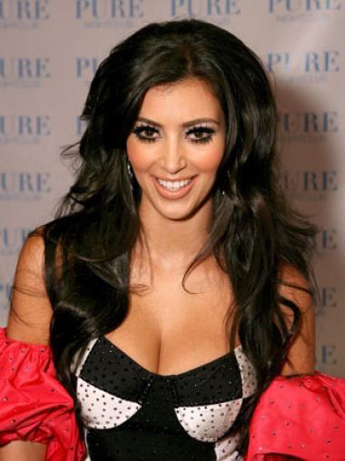 Lace Front Without Bangs 20 Inches Style Kim Kardashian Wiga