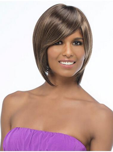 Modern Synthetic 12 Inches Chin Length Synthetic Wigs