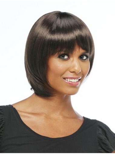 Online Synthetic 12 Inches Chin Length Synthetic Wigs