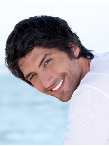 Straight Short Synthetic Gorgeous Black Wigs For Men