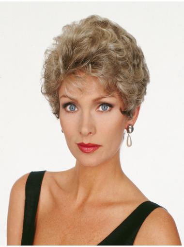 4 Inches Wavy Capless Classic Short Blonde Hair Wig