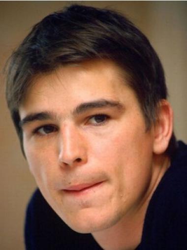 Short Sleek Mens Front Lace Wigs