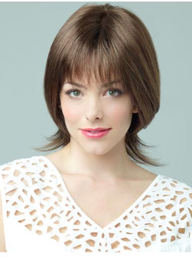 Brown Gorgeous Synthetic Wigs With Bangs