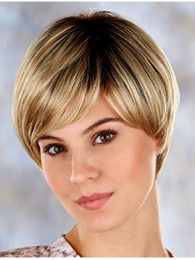 Straight Synthetic Fashion Short Capless Wigs