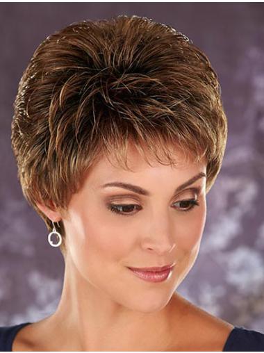 Boycuts Wavy 4 Inches Designed Natural Lace Front Wig Color
